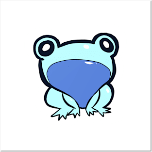 Blue Frog Posters and Art